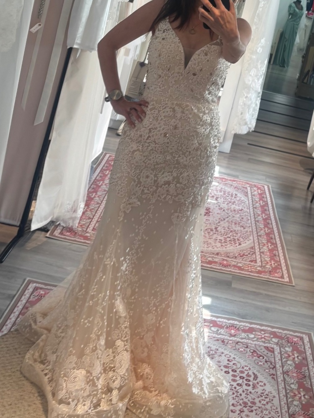 Gorgeous Lace & Sequin Formal Gown – New with Tags – Size 10